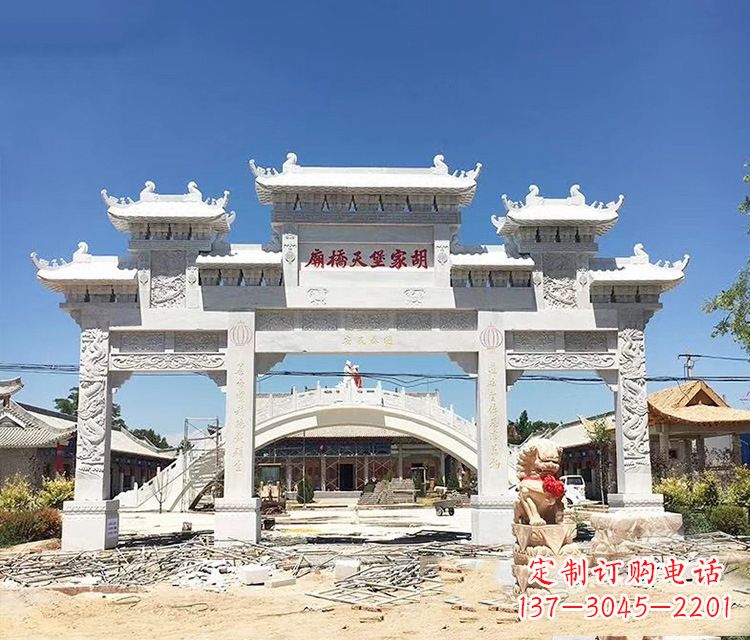 江西石牌坊的雕刻