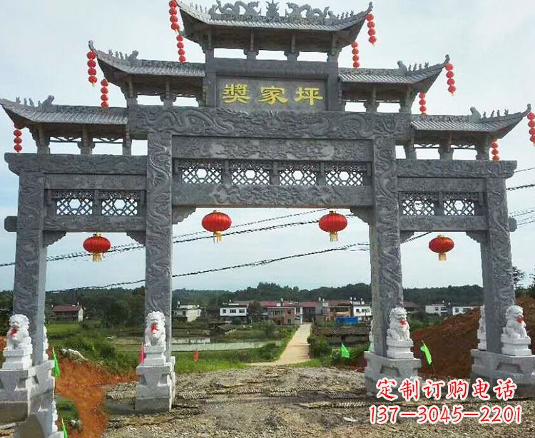江西石牌坊石雕
