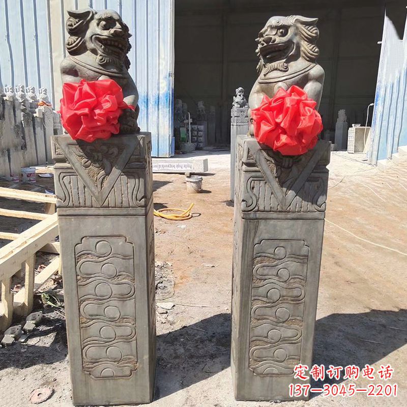 江西石狮子栓马桩