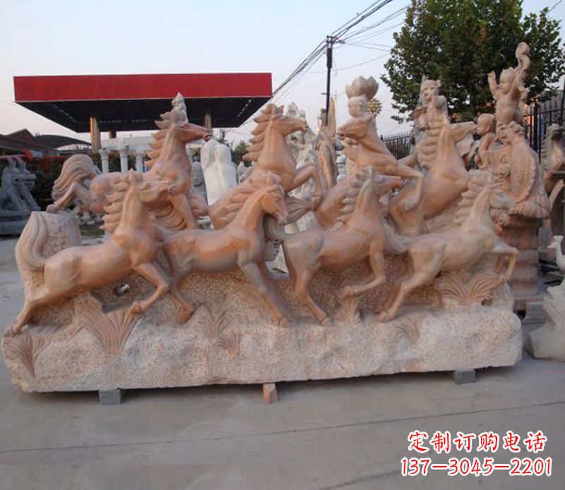 江西石头奔马雕塑