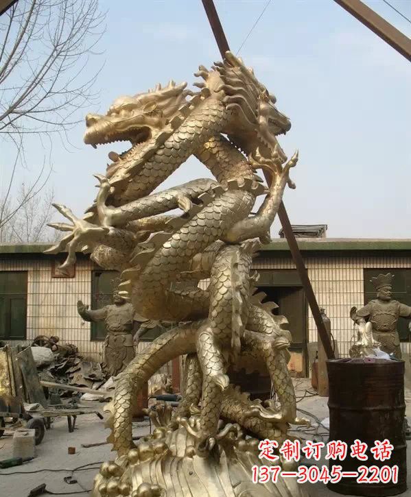 江西双龙铜雕