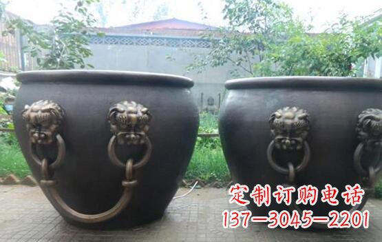 江西水缸寺庙景观铜雕
