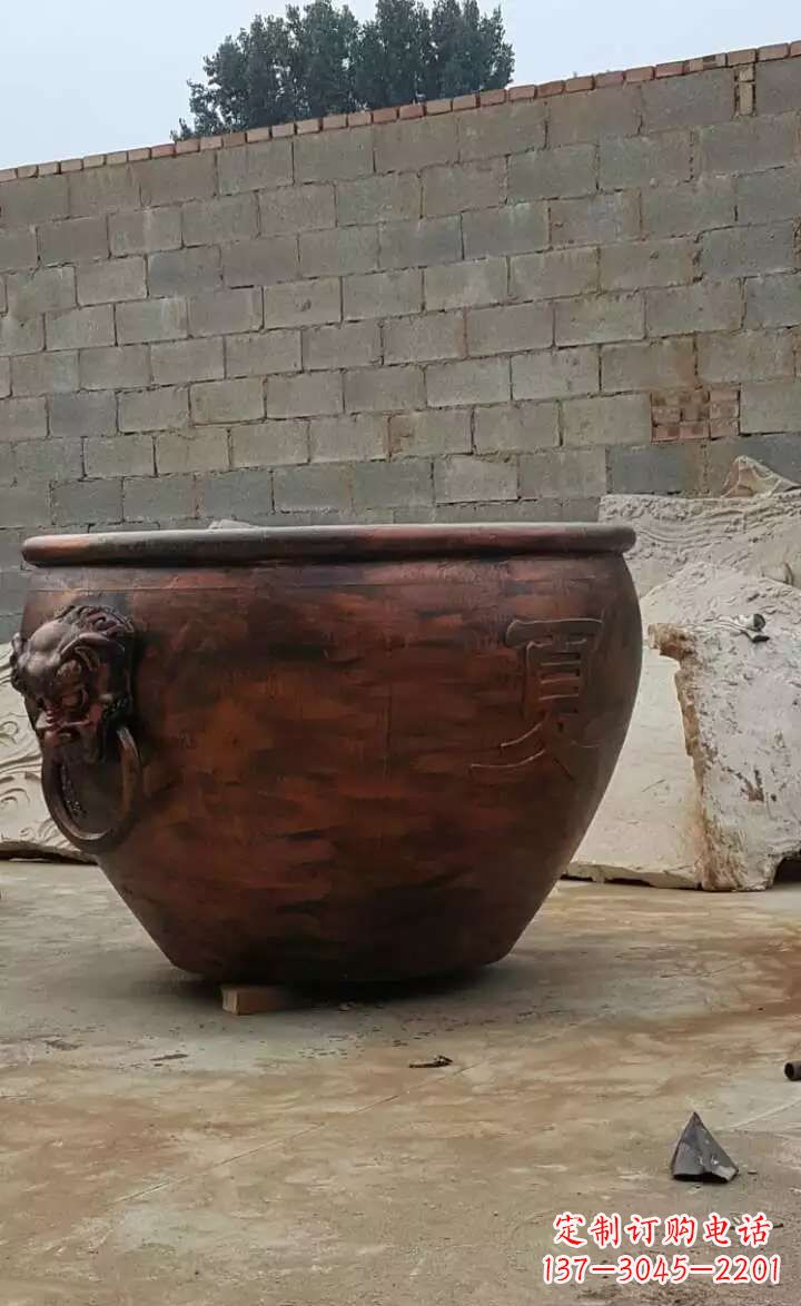 江西水缸铜雕