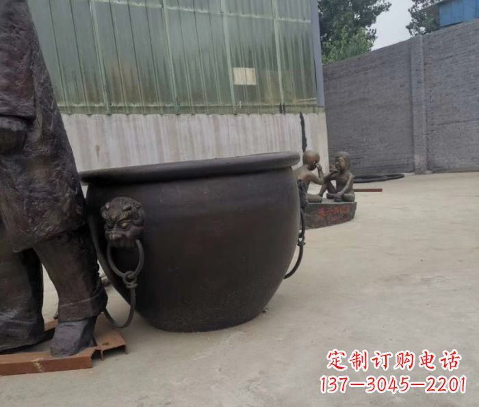 江西水缸铜雕塑 (2)
