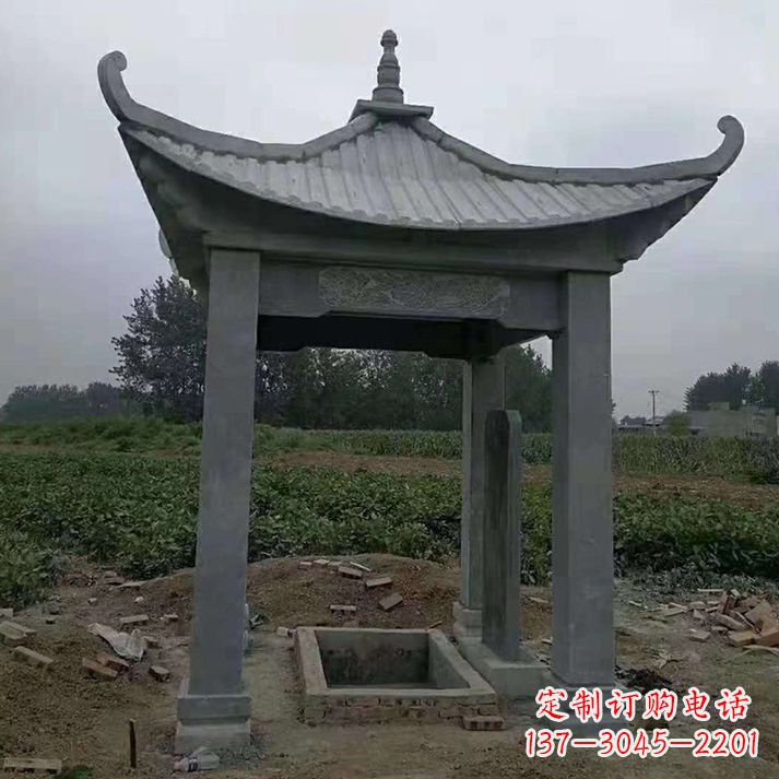 江西四角庭院石凉亭