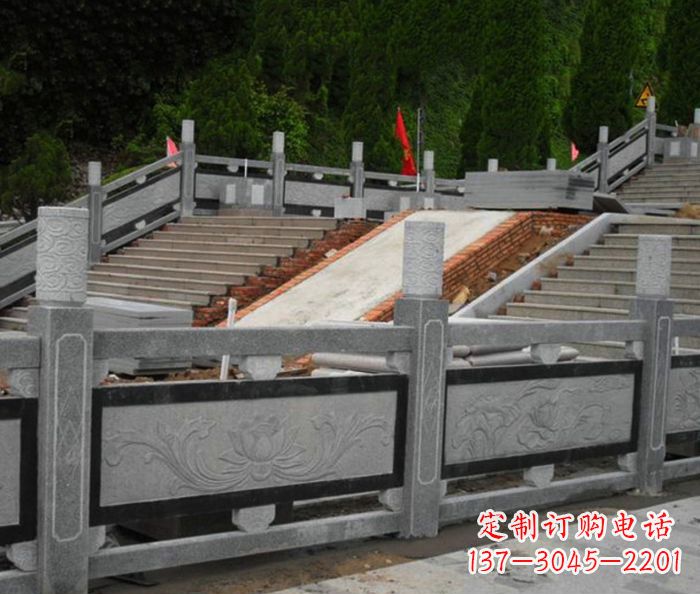 江西寺庙景观仿古石栏板 (2)