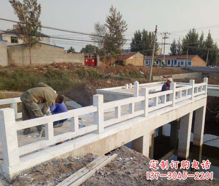 江西寺庙景观汉白玉栏板石雕