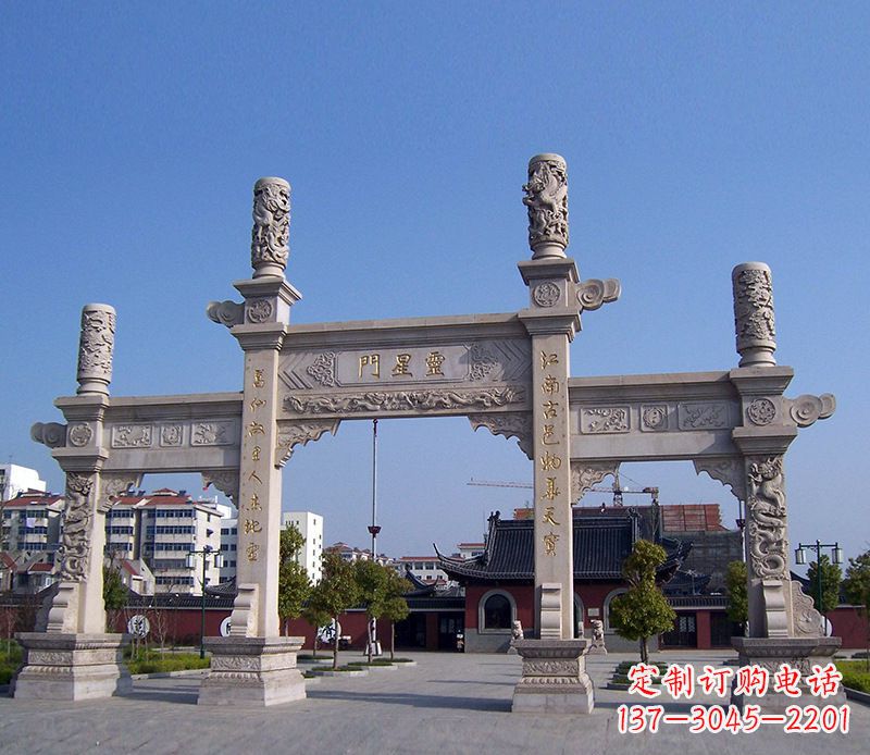 江西寺庙景观石牌坊