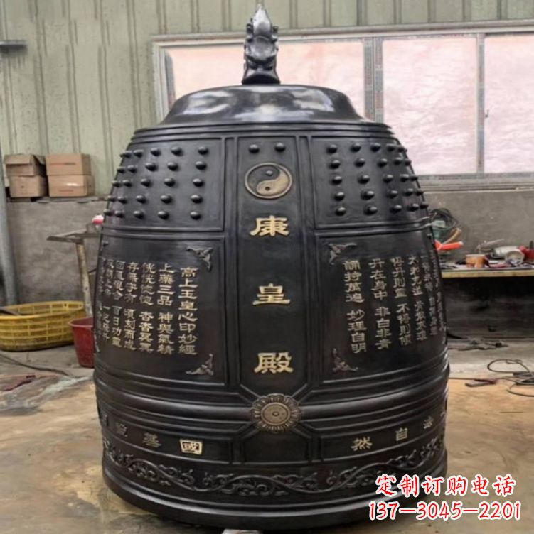 江西寺庙铜雕挂钟