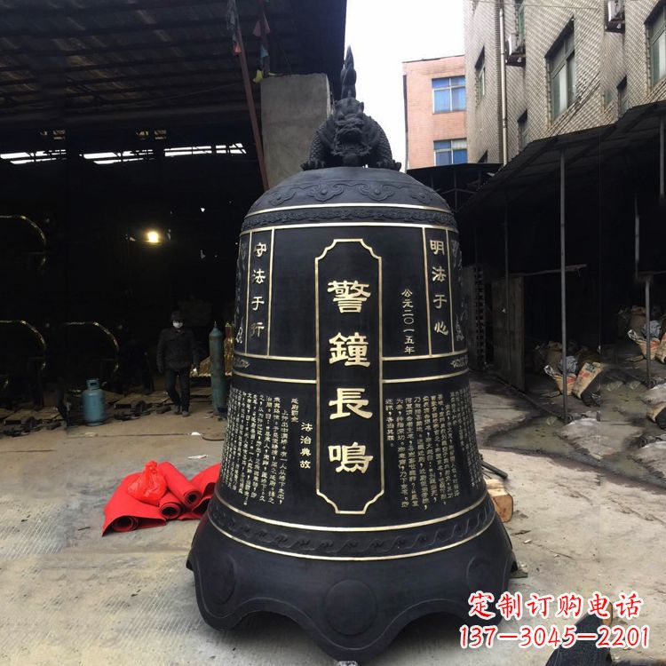 江西寺庙铜钟雕塑