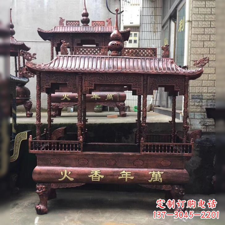 江西寺庙香火香炉雕塑
