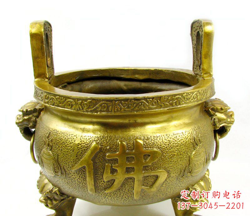 江西寺庙香炉铜雕 (6)