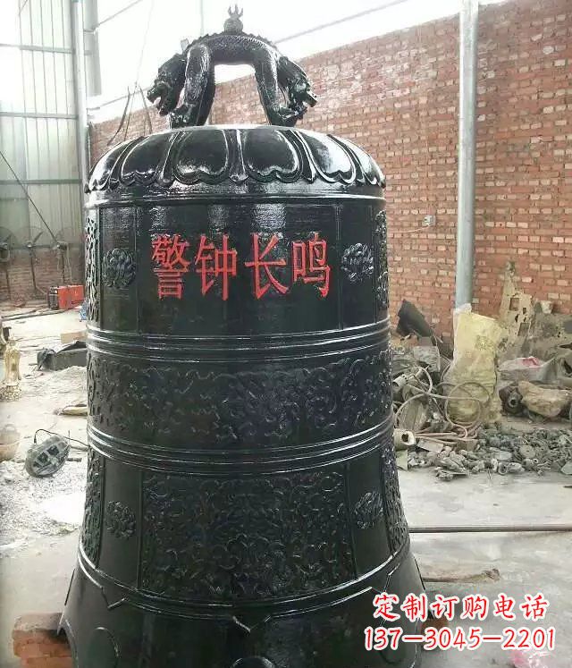 江西寺庙铸铜钟铜雕 (4)