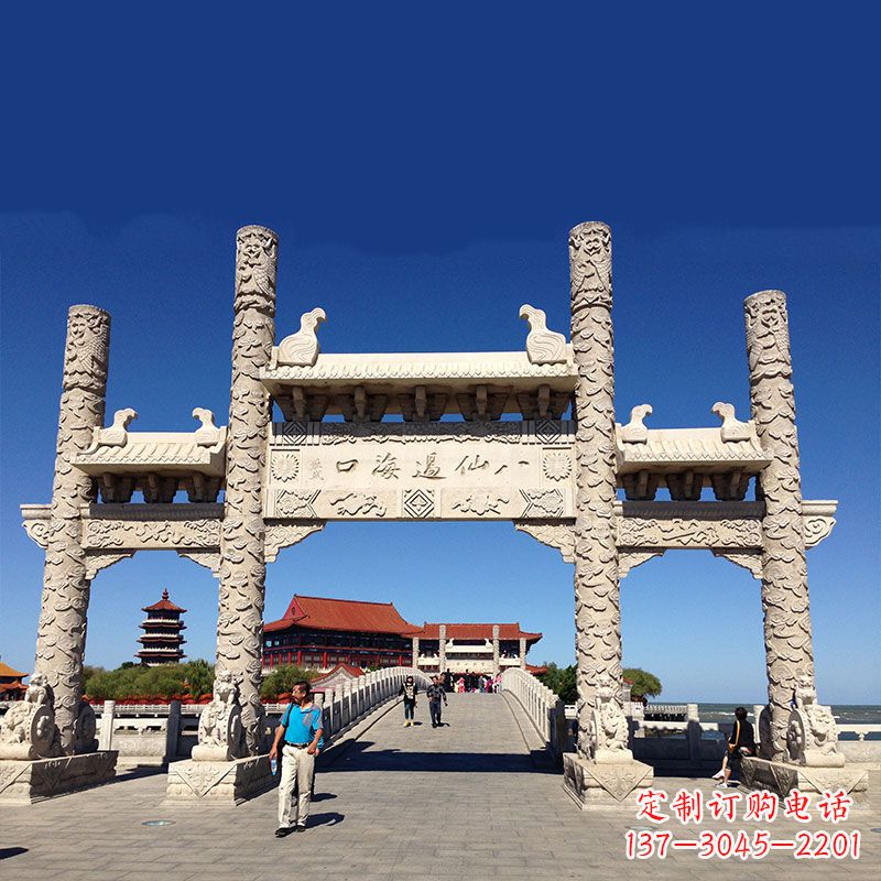 江西寺院大门无楼石牌坊