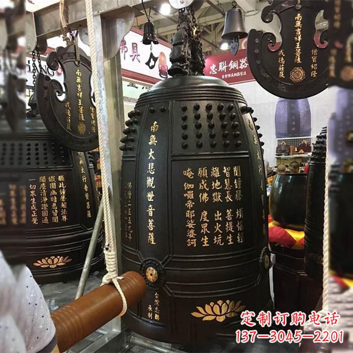 江西寺院挂钟铜雕塑