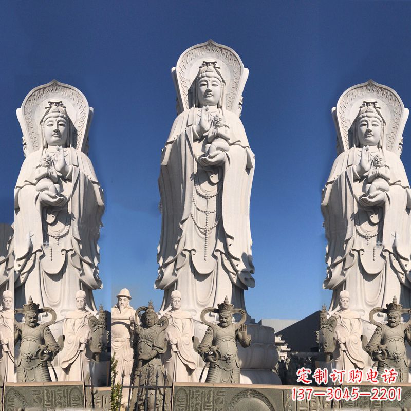 江西送子观音大型石雕塑