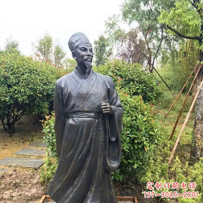 江西苏东坡铸铜历史文化名人雕像