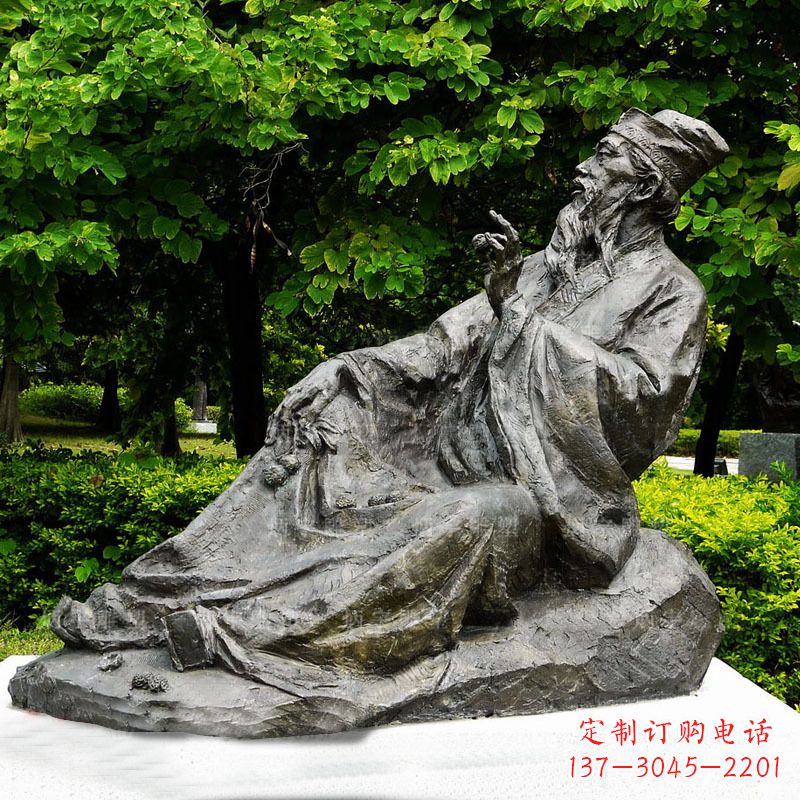 江西苏轼雕像古代历史名人北宋著名文学家书画家铜雕