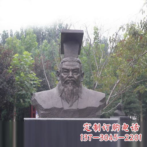 江西隋朝开国皇帝隋文帝杨坚石雕头像