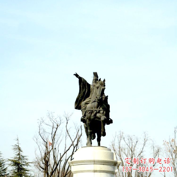 江西隋文帝杨坚铜雕塑像