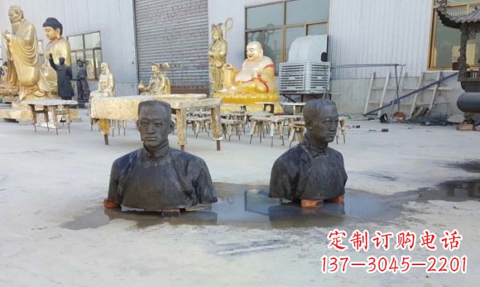 江西陶行知半身像铜雕