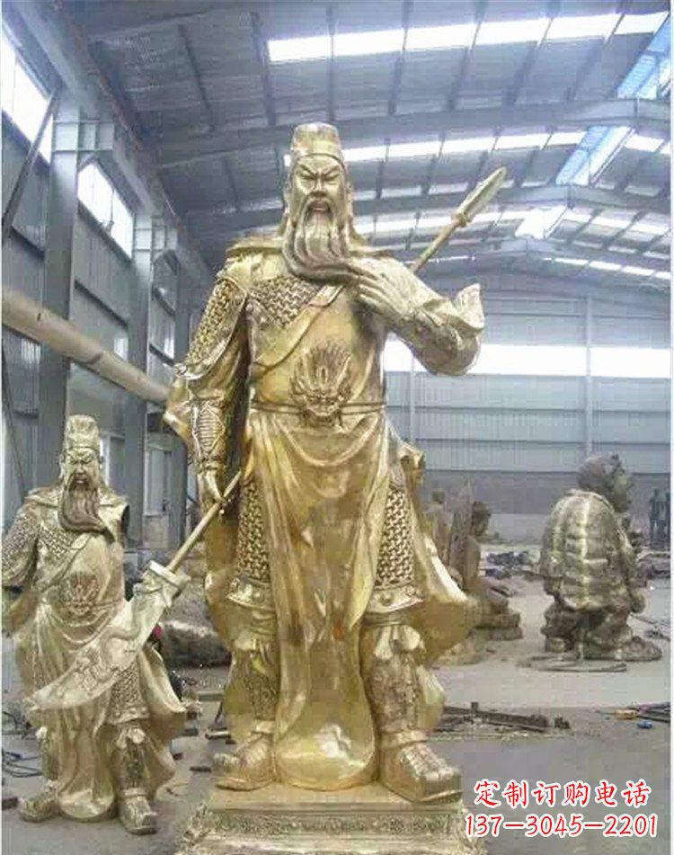 江西提刀关公武财神雕塑