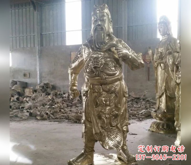江西提刀关公武财神铜雕