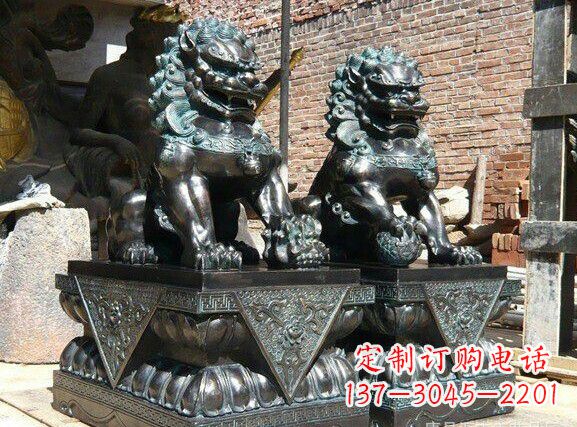 江西天安门狮子铜雕塑