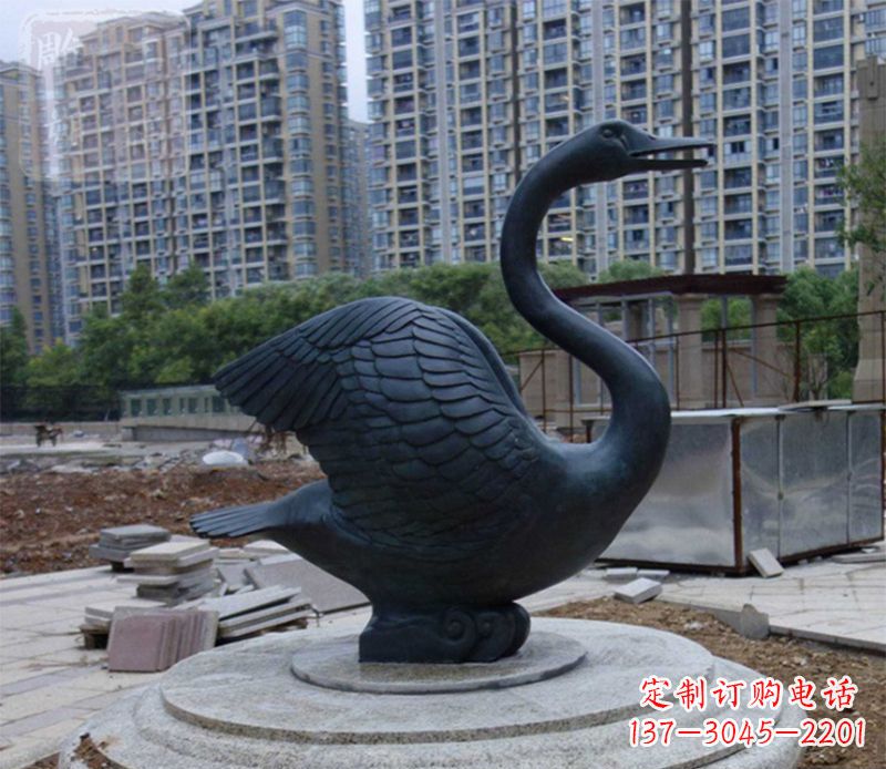 江西天鹅动物铜雕