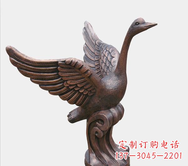 江西天鹅锻铜雕塑