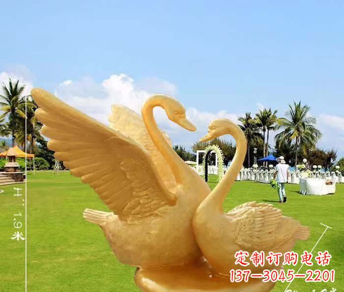 江西天鹅铜雕