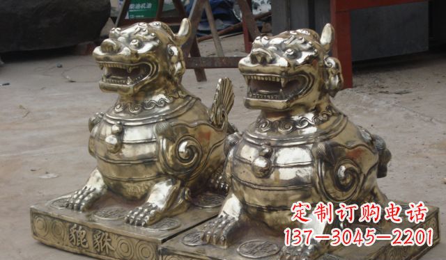 江西庭院招财貔貅动物铜雕