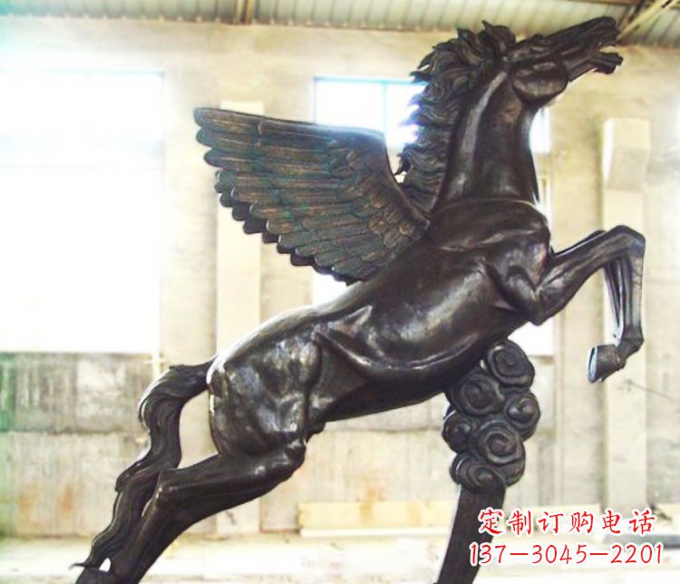 江西铜雕奔跑飞马雕塑