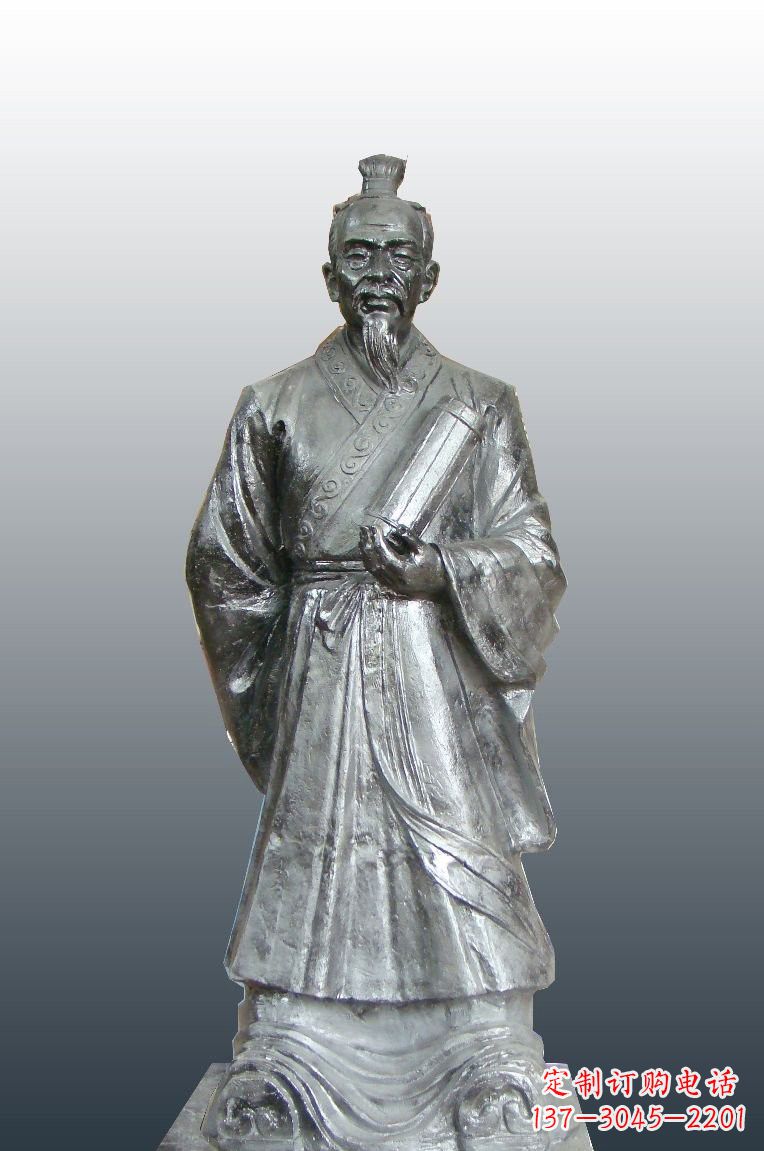 江西铜雕扁鹊古代名医雕塑