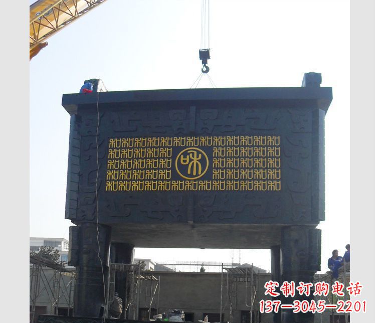 江西铜雕大型鼎盛香炉