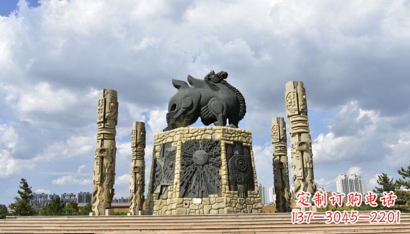 江西铜雕大型骆驼广场动物雕塑