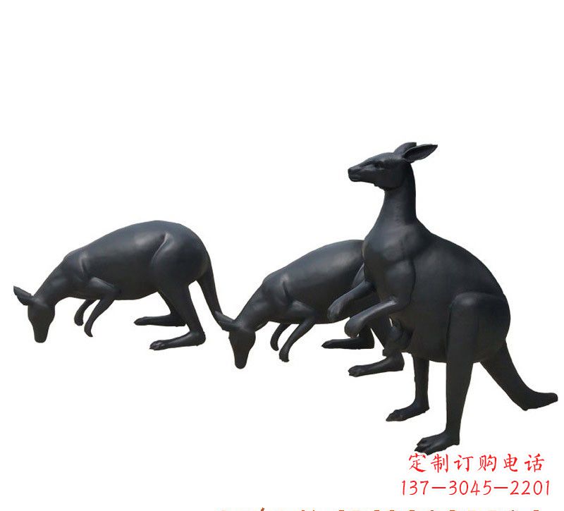 江西铜雕袋鼠雕塑