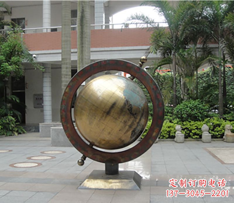 江西铜雕地球仪