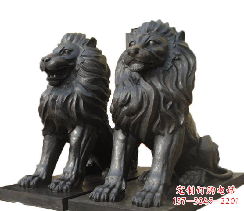 江西铜雕古代神兽狮子雕塑
