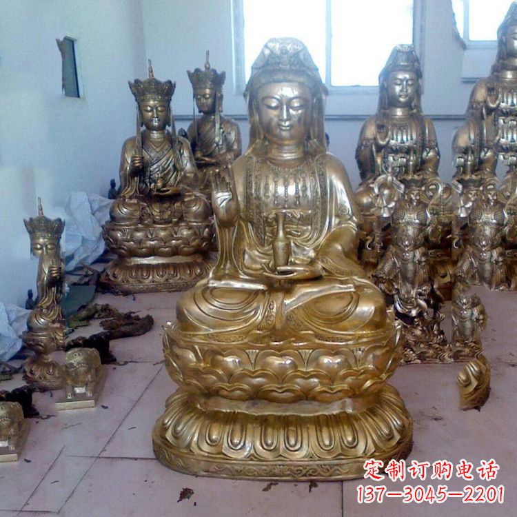 江西铜雕观音雕塑