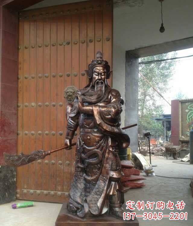江西铜雕关公像