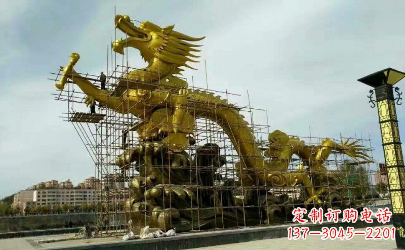 江西铜雕广场神龙景观摆件