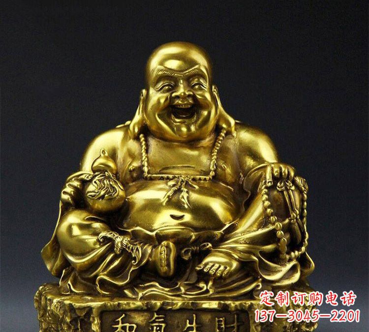 江西铜雕和气生财弥勒佛