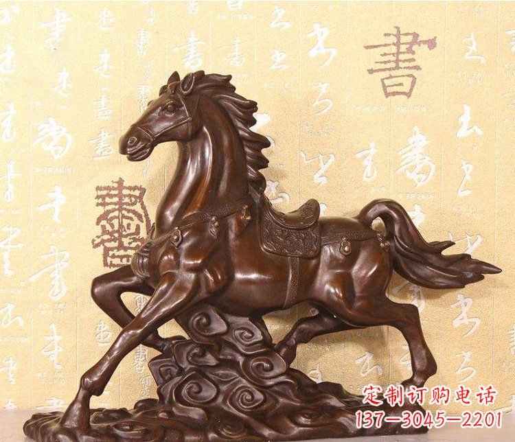 江西铜雕户外园林动物马雕塑