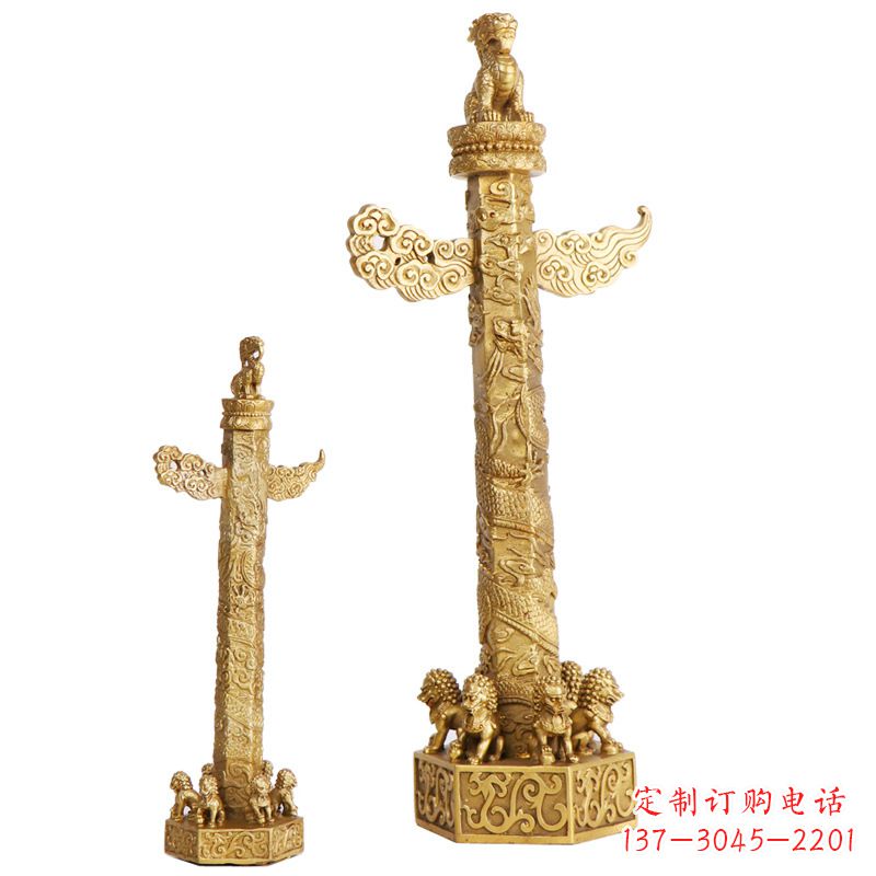 江西铜雕华表柱