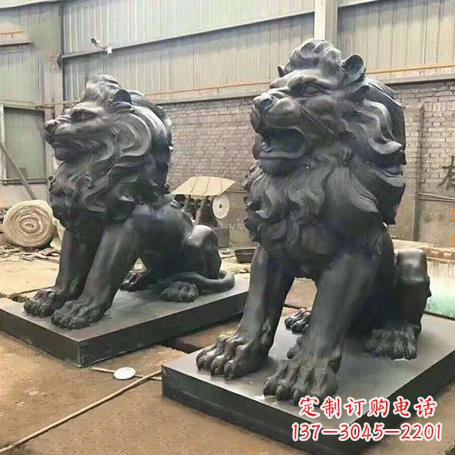 江西铜雕汇丰狮子