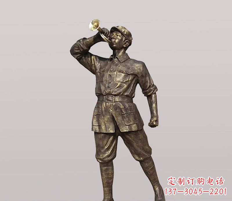 江西铜雕解放军战士