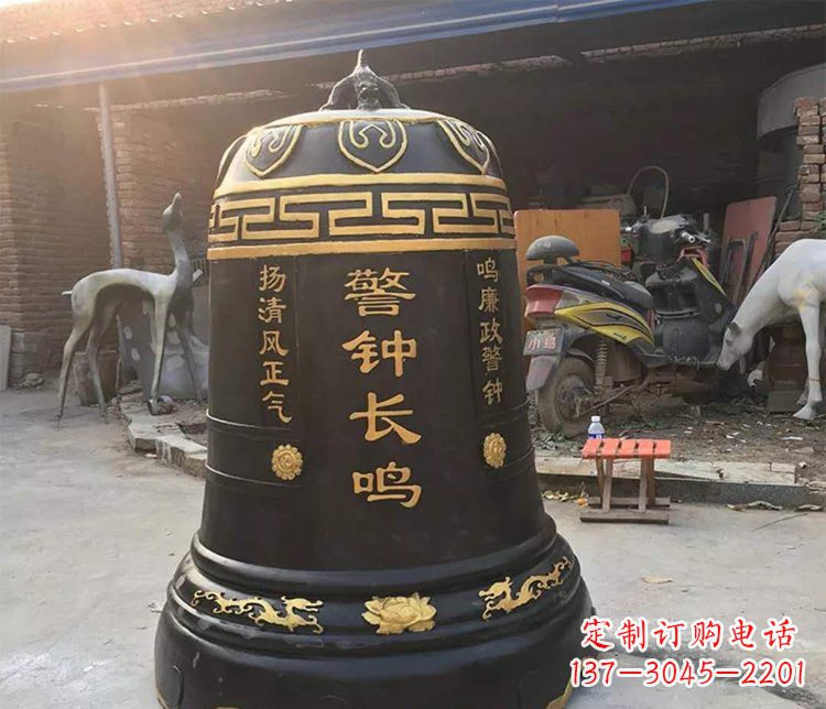 江西铜雕警钟长鸣寺庙雕塑