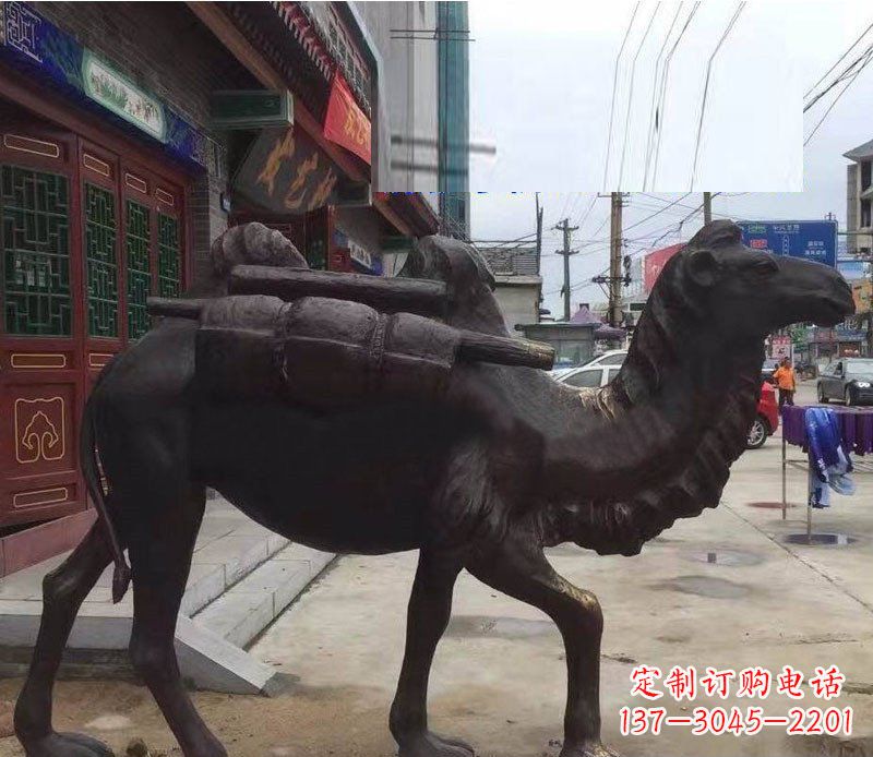 江西铜雕骆驼公园动物雕塑