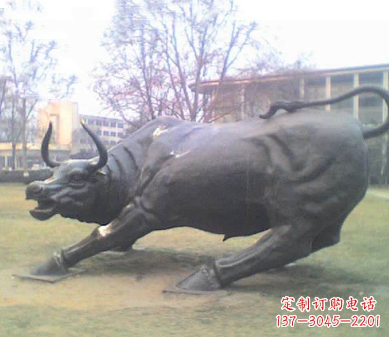 江西铜雕牛广场动物景观摆件 (2)
